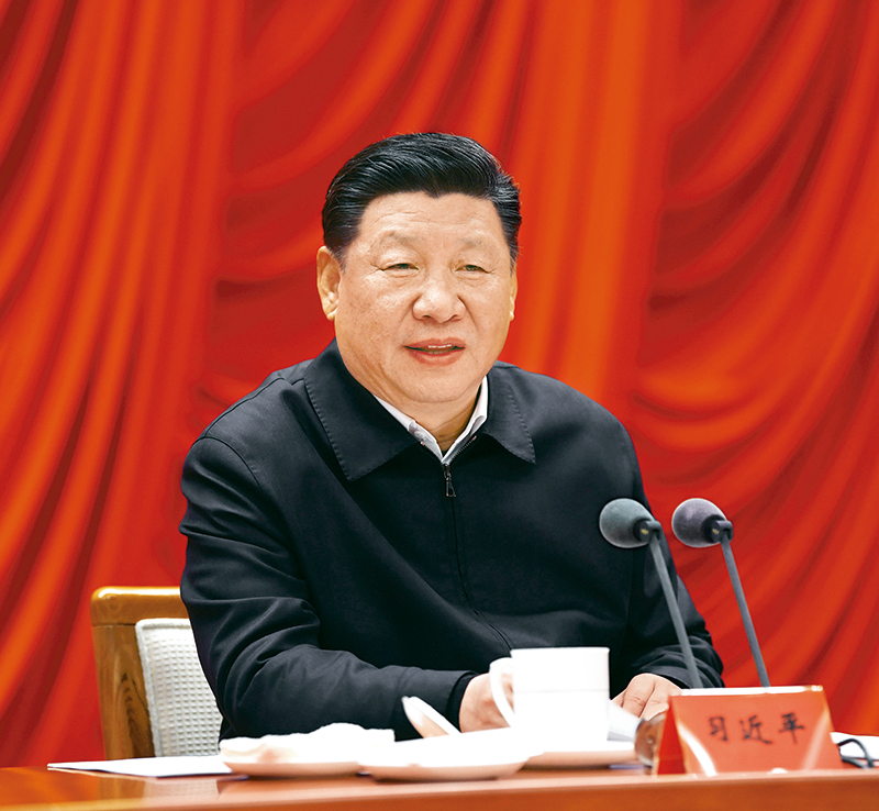 　　2019年1月21日，省部级主要领导干部坚持底线思维着力防范化解重大风险专题研讨班在中央党校开班。中共中央总书记、国家主席、中央军委主席习近平在开班式上发表重要讲话。 新华社记者 饶爱民/摄